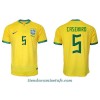 Camiseta de fútbol Brasil Casemiro 5 Primera Equipación Mundial 2022 - Hombre